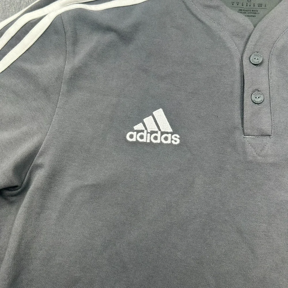 Adidas Aeroready Columbus Crew‎ Soccer Short Sleeve Polo Shirt Mens Medium Gray